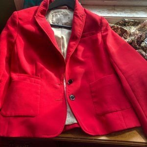 Banana Republic red blazer jacket 4P
